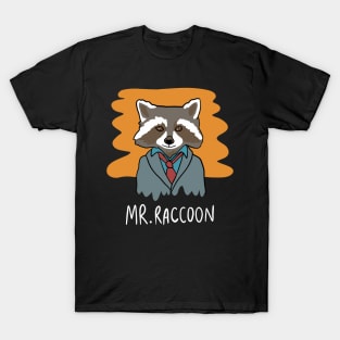 Mr. Raccoon in a Suit - Funny Trash Panda T-Shirt